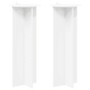 vidaXL Planteholder 2 pcs Hvit Ø40 x 100 cm Konstruert tre
