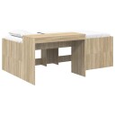  Barneseng med skrivebord Sonoma eik 90 x 200 cm Konstruert tre