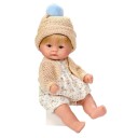 Asi Bomboncin Babydukke Med Blondt Hår 20 Cm Beige Gutt
