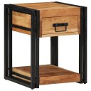 Nattbord 2 pakning 40x40x50 cm Massivt Akasietre
