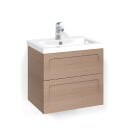 Macro Design Crown Shape Servantskap 2 Skuff - med Light Servant Eik / 60cm 45