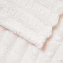 vidaXL Kastteppe Krem 150 x 130 cm Fleece