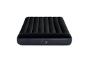Oppblåsbar madrass 191x137 cm dobbel med pumpe velour INTEX 64148N