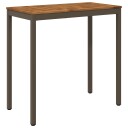 vidaXL Hagebarbord NAARDEN Naturlig og Kaffe 108,5 x 55 x 105 cm
