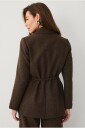 Ellos Collection   Blazer i ullmiks   Brun