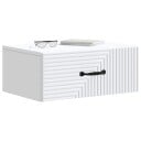  Vegghengt Nattbord Hvit 49 x 34,5 x 20 cm Konstruert tre