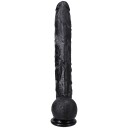 Doc Johnson Dick Rambone Cock 43 cm     - Svart