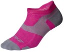 2XU Vectr Light Cushion No Show Sock S, Magenta/Light Grey