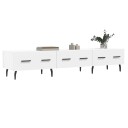 vidaXL TV-benk hvit 150x36x30 cm konstruert tre