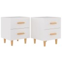 vidaXL Nattbord 2 stk hvit 40x35x47,5 cm