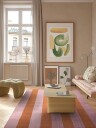 Ullteppe   Garine oransje/rosa Størrelse: 200 x 290 cm