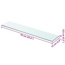 vidaXL Hyllepaneler 2 stk klart glass 70x15 cm