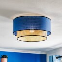 Duolla Taklampe Boho rotting tekstil beige/jeans
