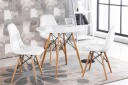 Selgro Moderne skandinavisk rundt sofabord 60cm Hvit