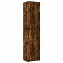  Smalt oppbevaringsskap røkt eik 50x42,5x225 cm konstruert tre