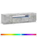 vidaXL LED TV skap Betonggrå Konstruert tre
