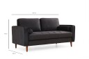 Mirrilnesh Sofa 2 seters   Svart