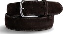 Paolo Vitale Suede belt with stiching 100 brun herre