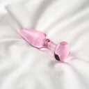 Sinful Rose Glass Analplugg       - Rosa