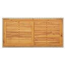  Hagebord beige 109x107x74 cm polyrotting og heltre akasie