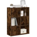 Bokhylle røkt eik 60x24x76,5 cm konstruert tre