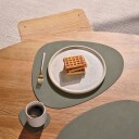 Lind Dna Curve S Table Mat Double 24x28 cm Nupo Linen/Flint Grey
