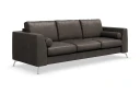 Ocean Lyx 3-seters Sofa i Kunstlær - Mørk grå