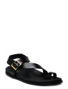 ALOHAS Siren Leather Sandals - Black - 37