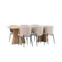 Spisegruppe Venture Home Bootcut 230 med 6 stk Modesto Stoler