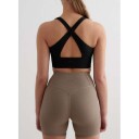 Aim'n - Sports-BH Ribbed Performance Zipped - Svart