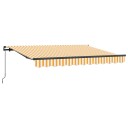 vidaXL Uttrekkbar markise Gul 300 x 200 cm stoff