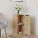 vidaXL Skjenk sonoma eik 30x30x70 cm konstruert tre