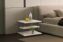 Lifon Sidebord 50 cm - Svart/Marmor