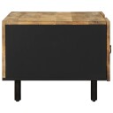  Salongbord svart 100x54x40 cm grovt heltre mangotre 8721158496393