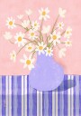 Quirky Daisies in a Vase Plakat Plakat / 30x40cm