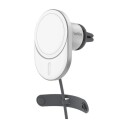 Belkin Qi2 15W Magnetisk Trådløs Lader for Bil med Strømadapter - Grå