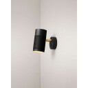 Thorup Copenhagen Patrone Vegglampe Sort Liten Burnished Messing/ Messing