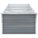 vidaXL Høybed galvanisert stål 320x80x45 cm grå