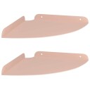vidaXL Flytende hylle med hylle med lagring 2 pcs Rosa 24 x 24 x 2 cm