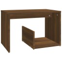 vidaXL Sidebord brun eik 59x36x38 cm konstruert tre