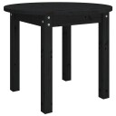 vidaXL Salongbord svart Ø 55x45 cm heltre furu