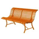 Fermob Louisiane sofa 150 cm Candied Orange