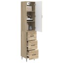 vidaXL Skapsett 2 pcs Sonoma eik 33 x 34,5 x 90 cm Konstruert tre