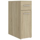 vidaXL Apotekskap sonoma eik 20x45,5x60 cm sponplater