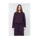 Lollys Laundry Demill Sweatshirt Ls   Burgundy   XS