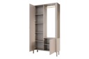 Aggarwal Garderobeskap med Speil 105x197 cm - Beige