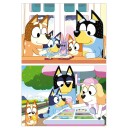 Educa Bluey Puzzle Carry Case 2 Puzzles 48 Pieces Each On-the-Go Fun!