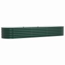 Hagehevet Bed Grønn 320x80x44 cm Galvanisert Stål