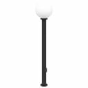 vidaXL Pullertlampe med stikkontakt 120 cm svart IP44