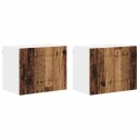  Kjøkkenskap 2 pcs Gammelt tre 50 x 31 x 40 cm Konstruert tre
